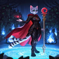 Fang of Clan Fang, agoraphobic apathetic nekomata necromancer